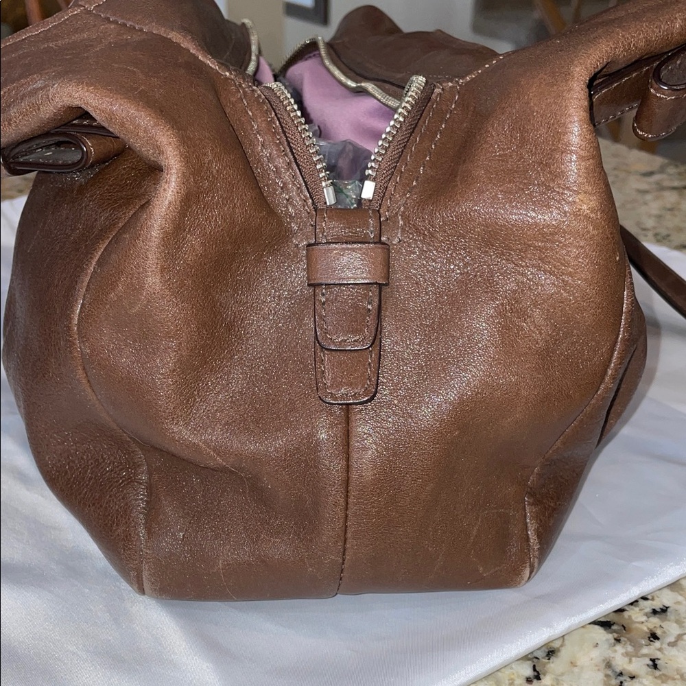 Coach Y2K Madison Maggie 16503 Chocolate Leather Shoulder Bag - Picture 15 of 16